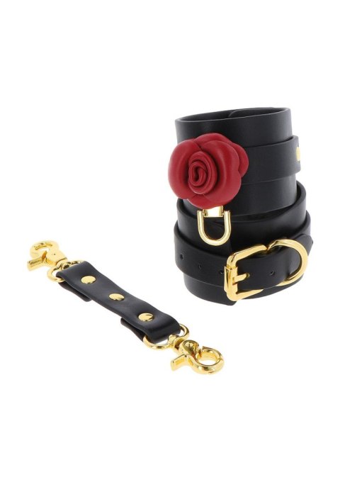 Wild Roses Ankle Cuffs Black