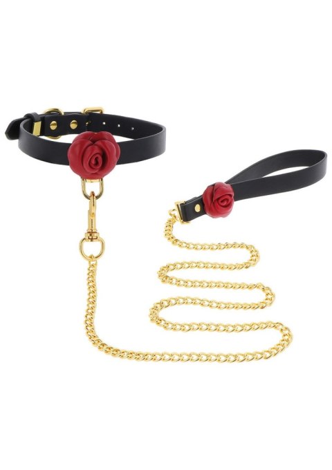 Wild Roses Collar & Leash Black