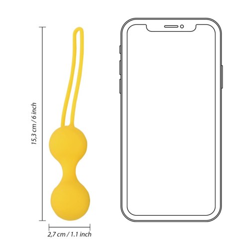 Kegel Ball Exercise Set - Lemonade Yellow