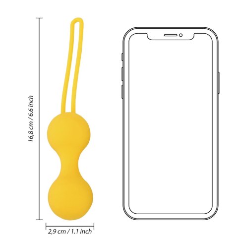 Kegel Ball Exercise Set - Lemonade Yellow