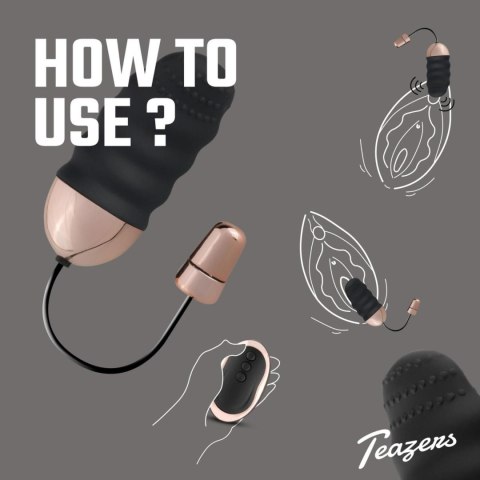 Teazers Ribbed Vibrating Egg With Remote Control Teazers Ribbed Vibrating Egg With Remote Control