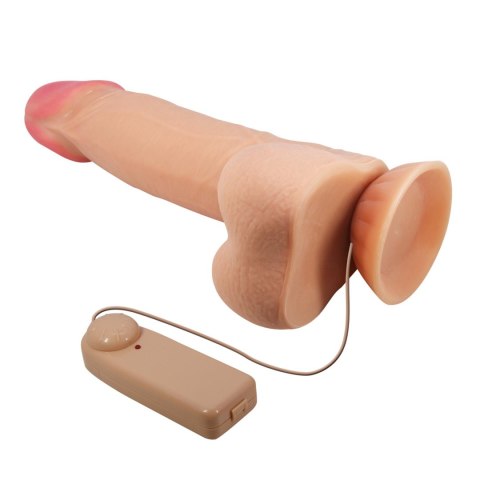 BAILE - Sliding Skin 8,5'' Flesh Vibration Bendable Suction base TPR ABS