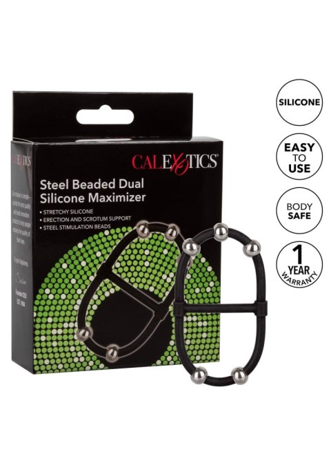 Beaded Dual Silicone Maximizer Black