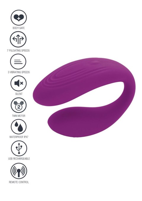 Bound Love Couples Vibrator Purple