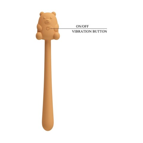 CUTE BEAR, Flirting Stick, 7 vibration functions, Magnetic USB charging