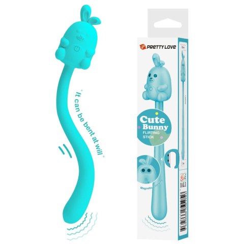 CUTE BUNNY, Flirting Stick, 7 vibration functions, Magnetic USB charging