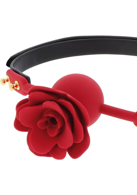 Wild Roses Ball Gag Black