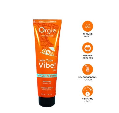 Lube Tube Vibe! - Low - Sex On The Beach - 100ml | 3.38 fl oz.