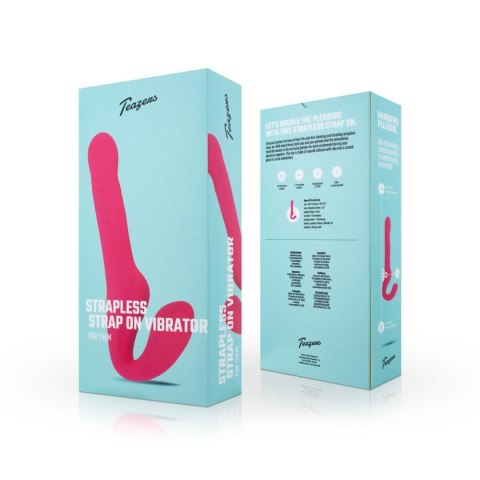 Teazers Strapless Strap On Vibrator - Pink