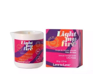 LIGHT MY FIRE - MASSAGE CANDLE - LOTUS FLOWER 65G / 2.2OZ.