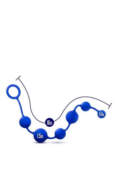 PERFORMANCE SILICONE ANAL BEADS INDIGO PERFORMANCE SILICONE ANAL BEADS INDIGO