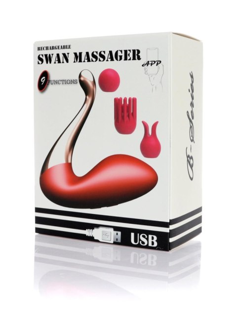 Stymulator - Swan massager, interchangeable heads - USB 9 Functions / APP Mobile Stymulator - Swan massager, interchangeable heads - USB 9 Functions / APP Mobile