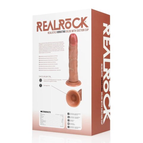 Vibrating Regular Curved Cock - 8 / 20,5 cm - Tan Vibrating Regular Curved Cock - 8 / 20,5 cm - Tan