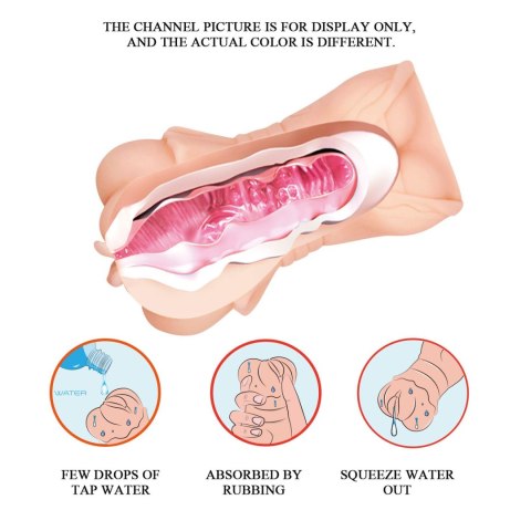 CRAZY BULL - Realistic Vagina Masturbator, Vibration Water lubricant, 3 AAA batteries CRAZY BULL - Realistic Vagina Masturbator, Vibration Water lubricant, 3 AAA batteries