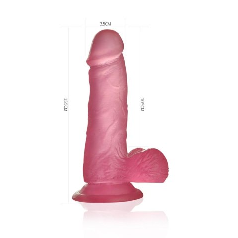 6"" Jelly Studs Crystal Dildo Small Pink 6"" Jelly Studs Crystal Dildo Small Pink