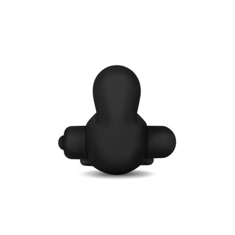 Power Clit Duo Silicone Cockring Black Power Clit Duo Silicone Cockring Black