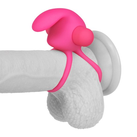 Power Clit Duo Silicone Cockring Pink Power Clit Duo Silicone Cockring Pink