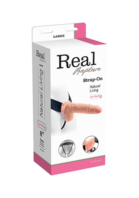 Proteza-FALLO STRAP ON CAVO REAL RAPTURE 8 FLESH WITH BALLS Proteza-FALLO STRAP ON CAVO REAL RAPTURE 8 FLESH WITH BALLS