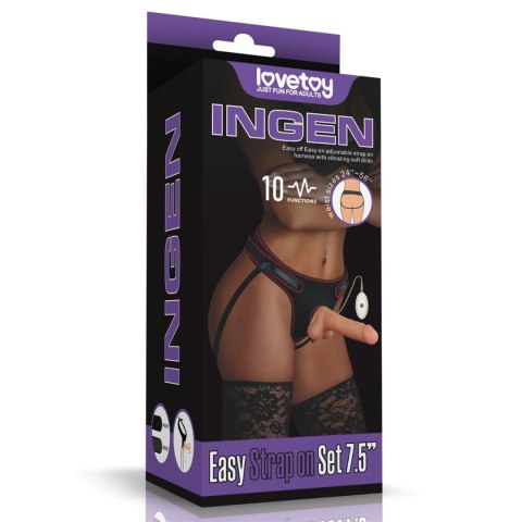 Vibrating Easy Strapon Set 7.5'' Vibrating Easy Strapon Set 7.5''