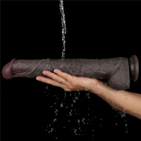 14.5'' Dual Layered Bendable Silicone Cock XXL(Black) 14.5'' Dual Layered Bendable Silicone Cock XXL(Black)