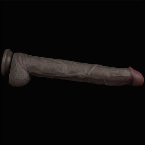 14.5'' Dual Layered Bendable Silicone Cock XXL(Black) 14.5'' Dual Layered Bendable Silicone Cock XXL(Black)