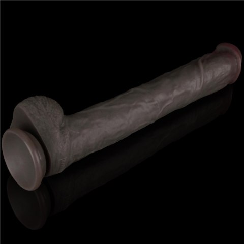14.5'' Dual Layered Bendable Silicone Cock XXL(Black) 14.5'' Dual Layered Bendable Silicone Cock XXL(Black)