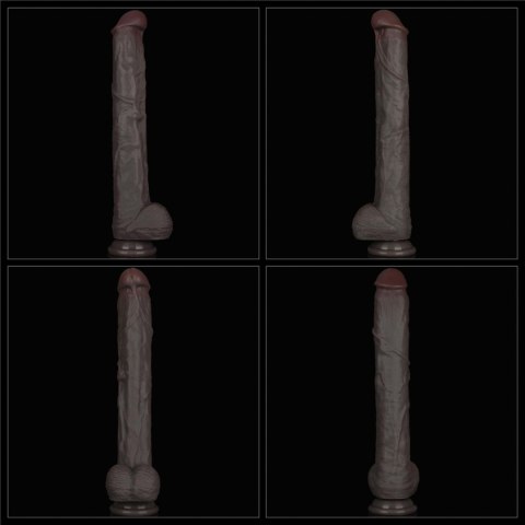 14.5'' Dual Layered Bendable Silicone Cock XXL(Black) 14.5'' Dual Layered Bendable Silicone Cock XXL(Black)