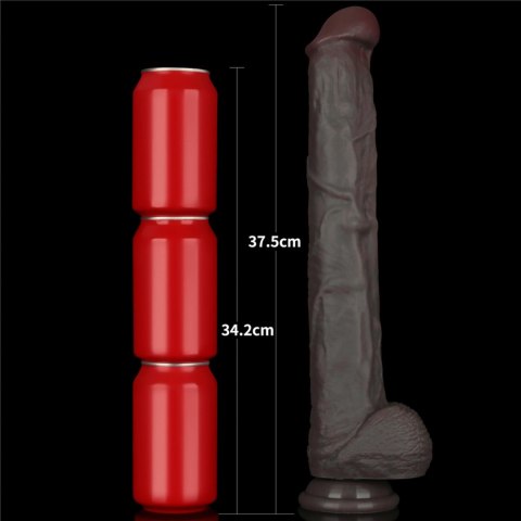 14.5'' Dual Layered Bendable Silicone Cock XXL(Black) 14.5'' Dual Layered Bendable Silicone Cock XXL(Black)