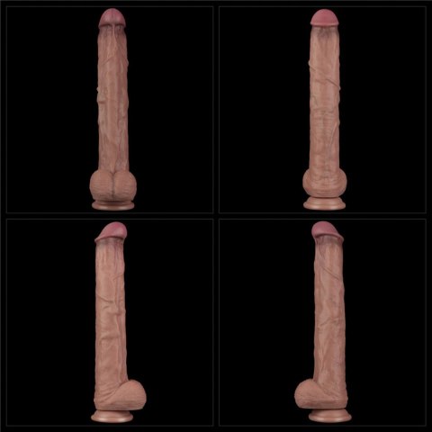 14.5'' Dual Layered Bendable Silicone Cock XXL(Flesh) 14.5'' Dual Layered Bendable Silicone Cock XXL(Flesh)