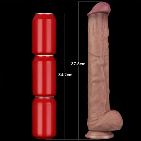 14.5'' Dual Layered Bendable Silicone Cock XXL(Flesh) 14.5'' Dual Layered Bendable Silicone Cock XXL(Flesh)