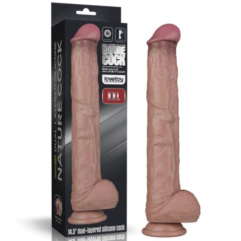 14.5'' Dual Layered Bendable Silicone Cock XXL(Flesh) 14.5'' Dual Layered Bendable Silicone Cock XXL(Flesh)