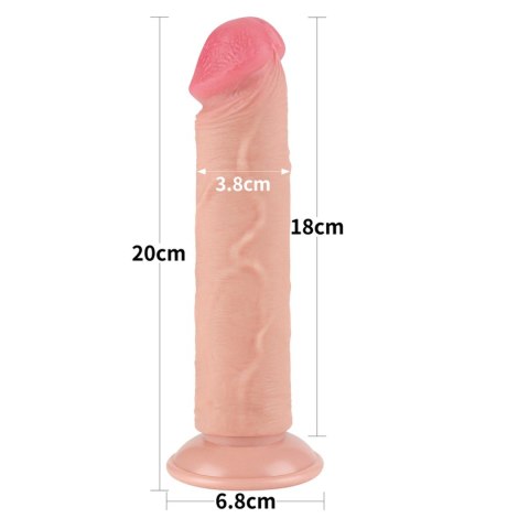 8'' Sliding Skin Dual Layer Dong Flesh 8'' Sliding Skin Dual Layer Dong Flesh