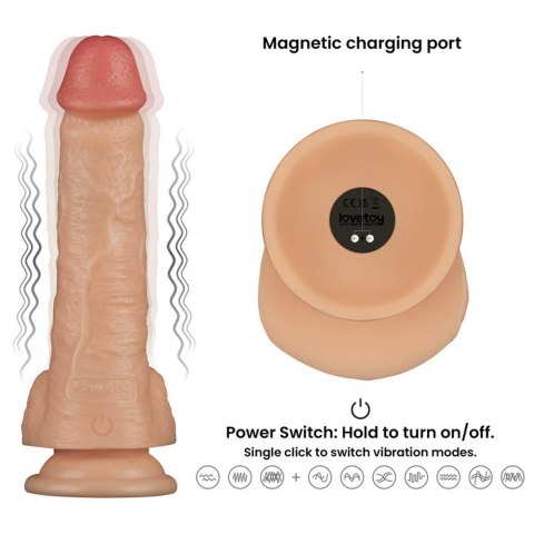 8'' Vibrating Power Basics Cock 8'' Vibrating Power Basics Cock