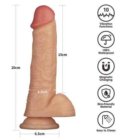 8'' Vibrating Power Basics Cock 8'' Vibrating Power Basics Cock