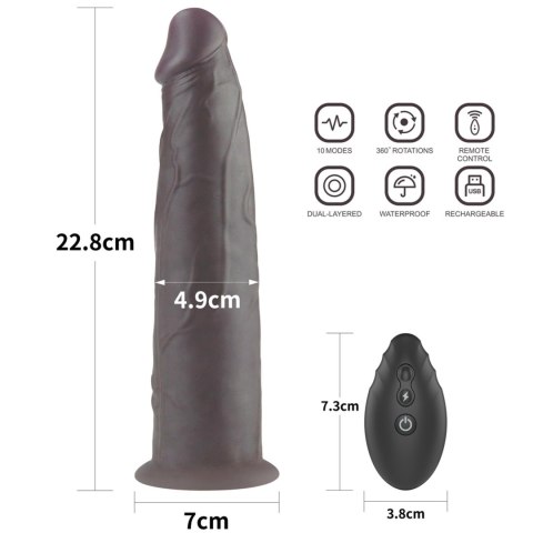 9.0'' Dual Layered Platinum Silicone Rotator 9.0'' Dual Layered Platinum Silicone Rotator