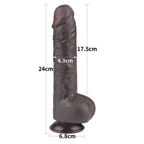9.5'' Sliding Skin Dual Layer Dong Black 9.5'' Sliding Skin Dual Layer Dong Black