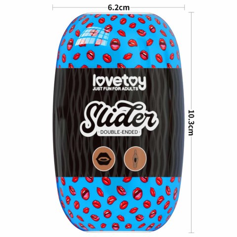 Slider Double-Ended Masturbator Mouth and Vagina Slider Double-Ended Masturbator Mouth and Vagina