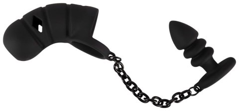 Black Velvets Cock cage with a Black Velvets Cock cage with a