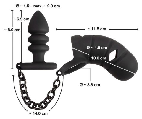 Black Velvets Cock cage with a Black Velvets Cock cage with a