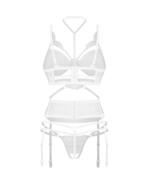 Premisis White otwarty komplet 3-częściowy S/M Premisis White otwarty komplet 3-częściowy S/M