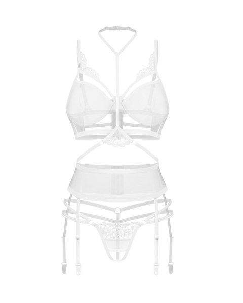 Premisis White otwarty komplet 3-częściowy S/M Premisis White otwarty komplet 3-częściowy S/M