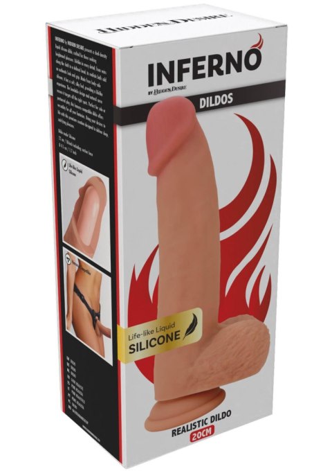Realistic Dildo Liquid Silicone 20 cm Realistic Dildo Liquid Silicone 20 cm