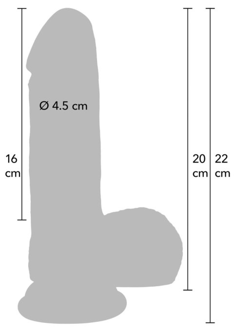 Realistic Dildo Liquid Silicone 20 cm Realistic Dildo Liquid Silicone 20 cm