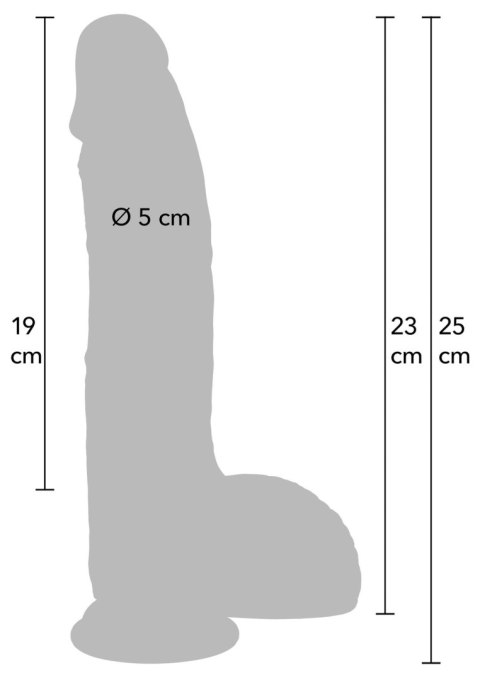 Realistic Dildo Liquid Silicone 23 cm Realistic Dildo Liquid Silicone 23 cm