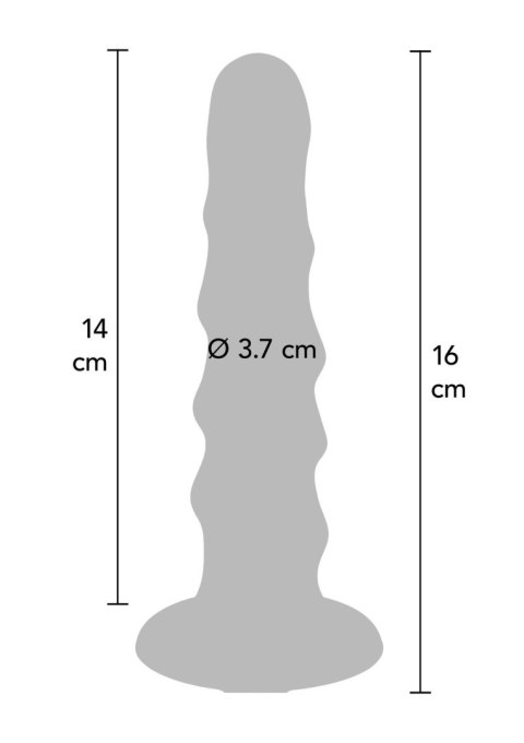 Ribbed Dong 6 Inch Red Ribbed Dong 6 Inch Red