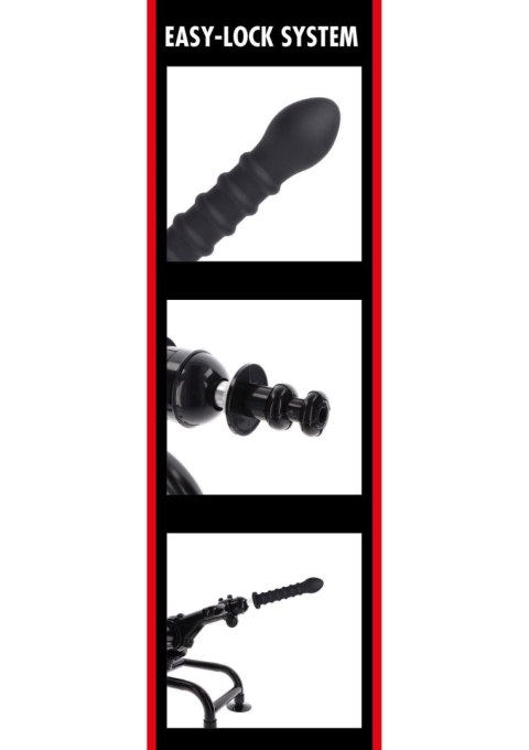Ribbed Dong Easy-Lock 19 cm Black Ribbed Dong Easy-Lock 19 cm Black