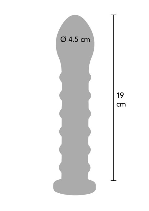 Ribbed Dong Easy-Lock 19 cm Black Ribbed Dong Easy-Lock 19 cm Black