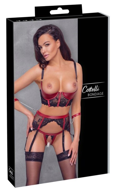 Shelf Bra Set black/red M Shelf Bra Set black/red M