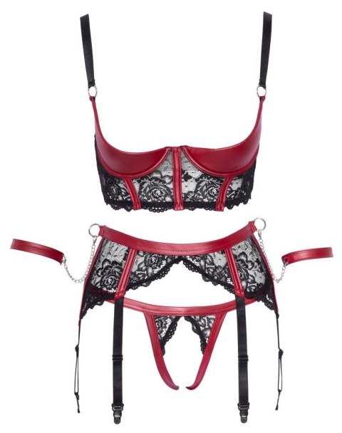 Shelf Bra Set black/red M Shelf Bra Set black/red M