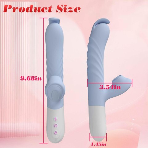 Silicone Vibrator 7 Powerful Modes -
Flapping and 7 Thrusting
Heating Silicone Vibrator 7 Powerful Modes -
Flapping and 7 Thrusting
Heating
